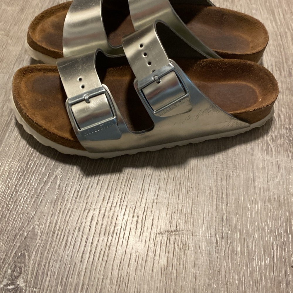 Birkenstock Arizona soft bed silver metallic - Picture 7 of 13